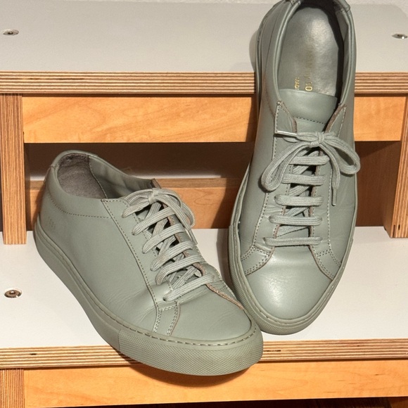 Common Projects Shoes - Common Projects SIZE 37 Vintage Green Achilles Low Sneakers | 3701 37 1095